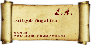 Leitgeb Angelina névjegykártya
